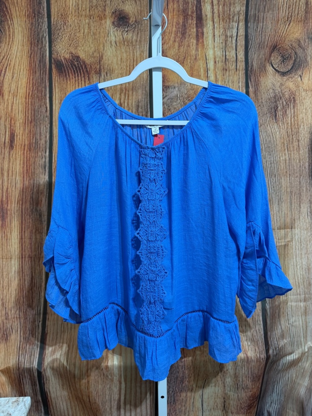 Fundamental Things Ruffle Sleeve Blouse Size M
